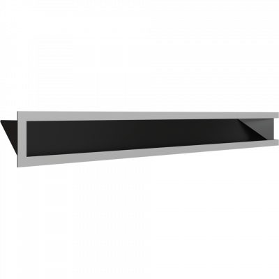 Каминная решетка Kratki LUFT SF угловой левый шлифованный 80x40x9