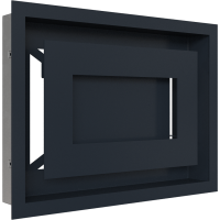 Камінна решітка Kratki WIND графітова 22x30