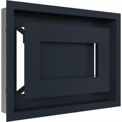Камінна решітка Kratki WIND графітова 22x30