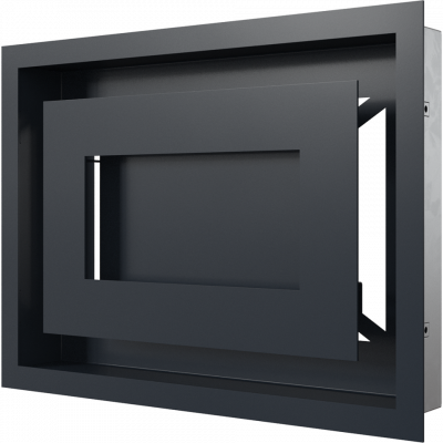 Камінна решітка Kratki WIND графітова 22x30