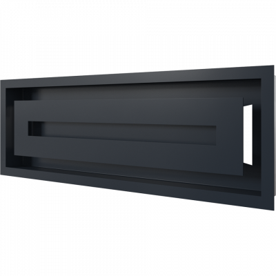 Камінна решітка Kratki WIND графітова 17x49
