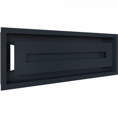 Камінна решітка Kratki WIND графітова 17x49