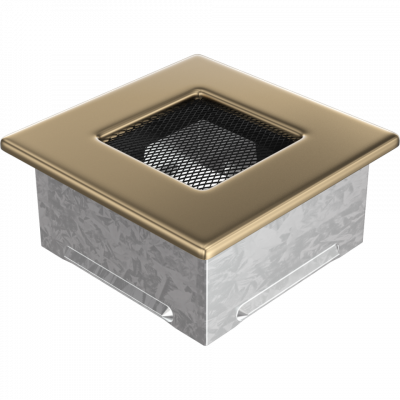 Камінна решітка Kratki позолочена 11x11