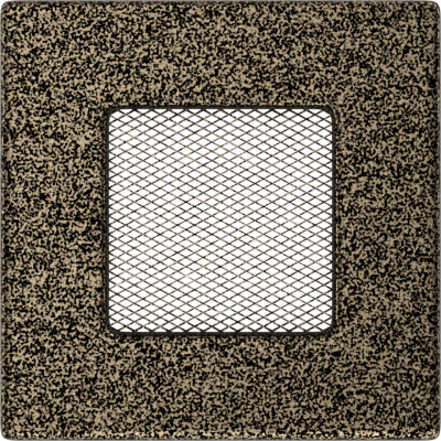 Камінна решітка Kratki чорно-золота 11x11