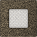 Камінна решітка Kratki чорно-золота 11x11