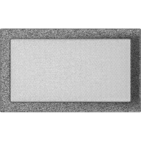 Камінна решітка Kratki чорно-срібна 22x37
