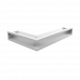 Каминная решетка Kratki LUFT SF угловая правая белая 40x60x9