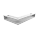 Каминная решетка Kratki LUFT угловая правая белая 40x60x9