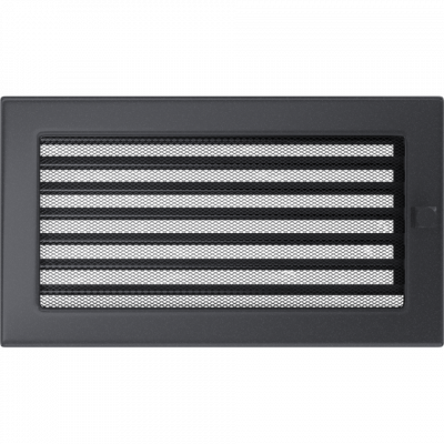 Каминная решетка Kratki графитовая с жалюзи 17x30