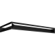 Каминная решетка Kratki LUFT SF угловой правый черный 40x80x9