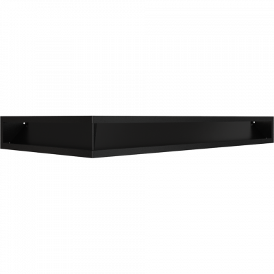Каминная решетка Kratki LUFT SF угловой правый черный 40x80x9