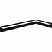 Каминная решетка Kratki LUFT SF угловой правый черный 40x80x9