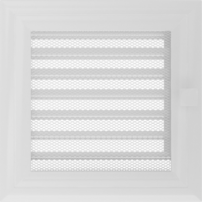 Каминная решетка Kratki Oskar белая с жалюзи 17x17