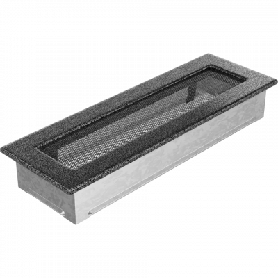 Камінна решітка Kratki чорно-срібна 11x32
