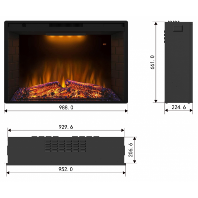 Електрокамін Royal Foodfire 36 LED
