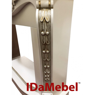 Портал IDaMebel Dallas White з патиной-золото