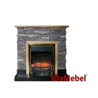 Камінокомплект IDaMebel Gemma Fobos Brass