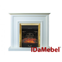 Камінокомплект IDaMebel Adele Белый Majestic Brass