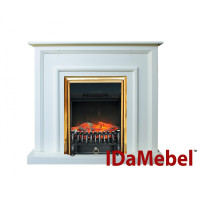 Камінокомплект IDaMebel Adele Белый Fobos Brass