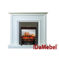 Камінокомплект IDaMebel Adele Белый Fobos Black
