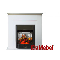 Камінокомплект IDaMebel Francheska Белый Majestic Black
