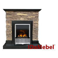 Камінокомплект IDaMebel Gemma Brown Flagstaff