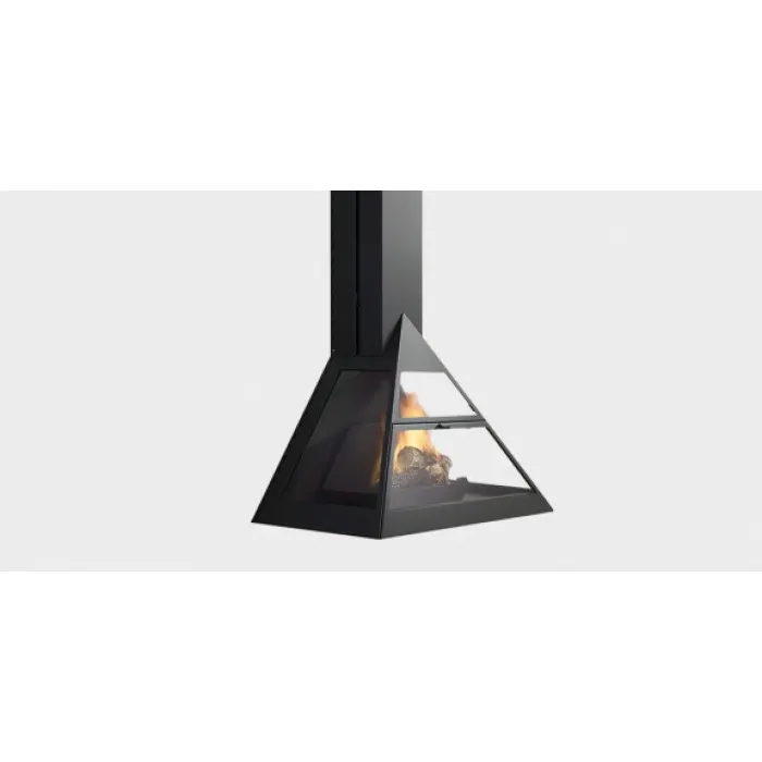 Traforart Дизайнерський камін Traforart Admeto Frontal Suspended, Vertical Smoke Outlet