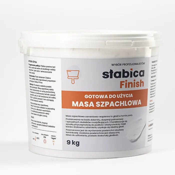 Stabica Фінішна шпаклівка STABICA FINISH 9КГ