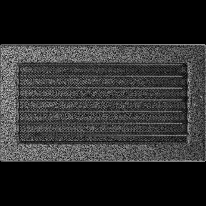 Kratki Камінна решітка Kratki чорно-срібна з жалюзями 17x30