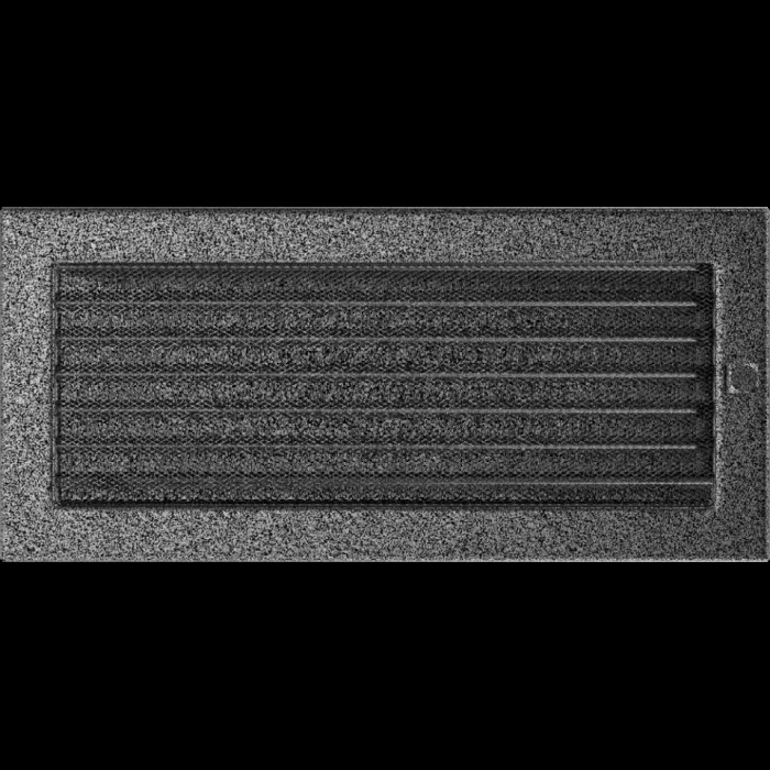 Kratki Камінна решітка Kratki чорно-срібна з жалюзями 17x37