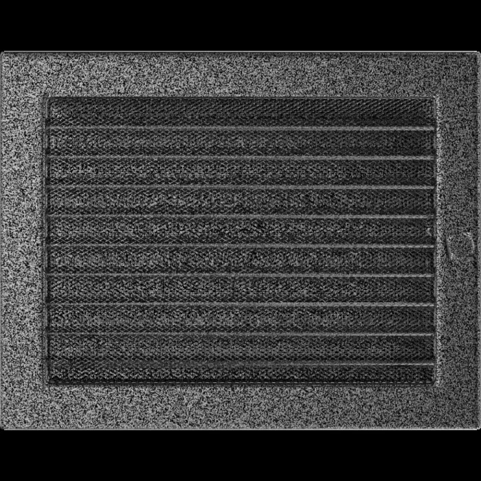 Kratki Камінна решітка Kratki чорно-срібна з жалюзями 22x30
