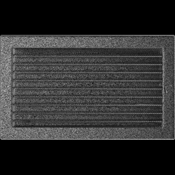 Kratki Камінна решітка Kratki чорно-срібна з жалюзями 22x37