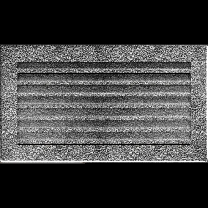Kratki Камінна решітка Kratki FRESH чорно-срібна 17x30