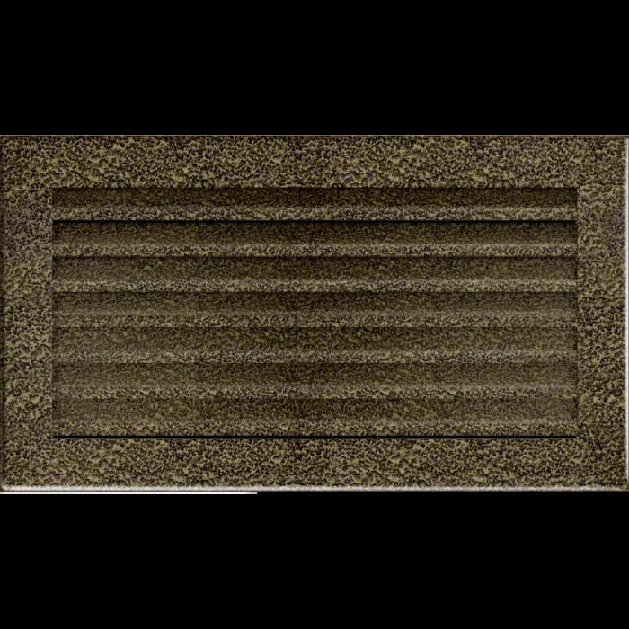 Kratki Камінна решітка Kratki FRESH чорно-золота 17x30