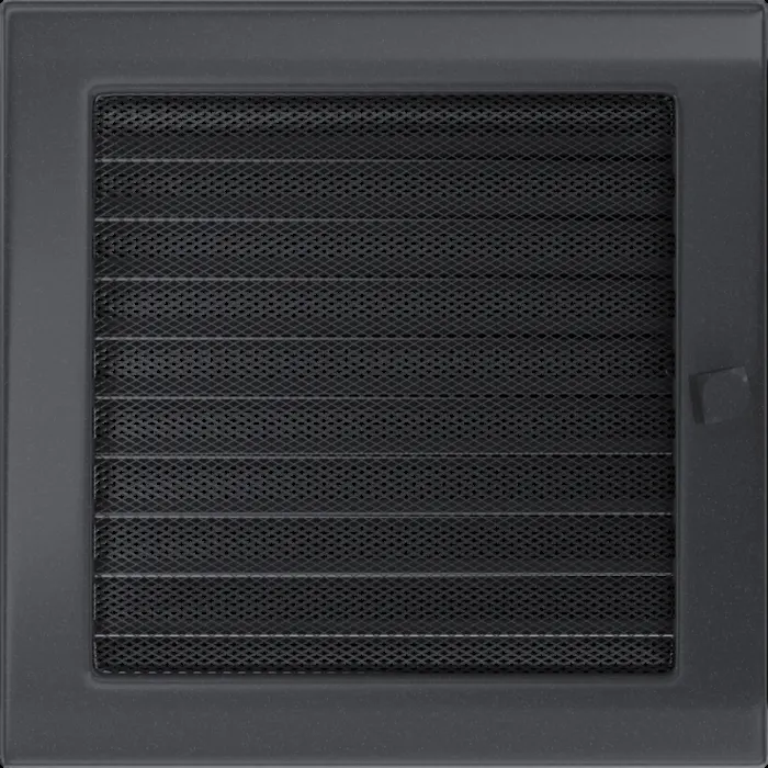 Kratki Камінна решітка Kratki графітова з жалюзями 22x22
