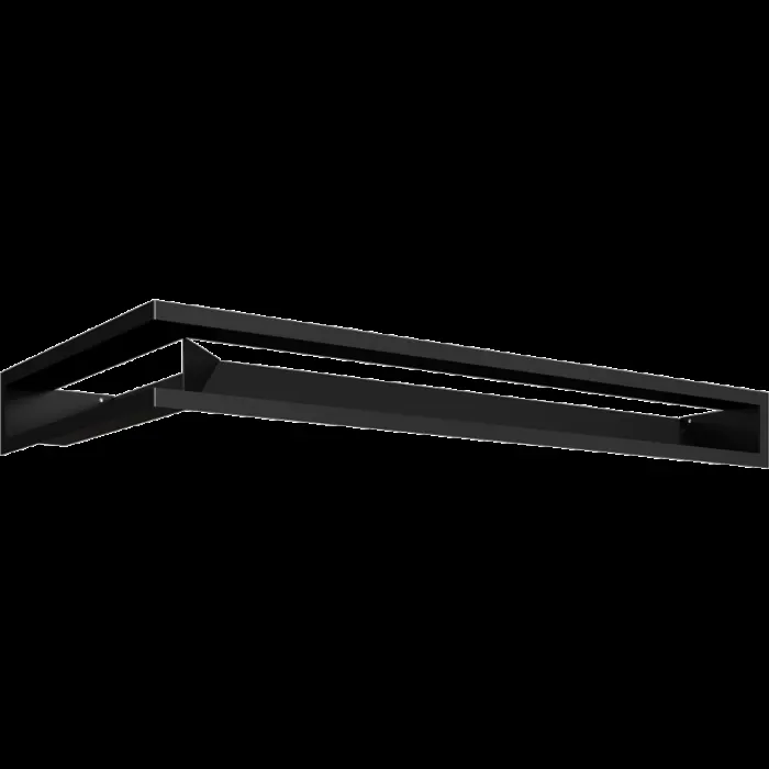Kratki Камінна решітка Kratki LUFT кутовий правий чорний 40x80x9