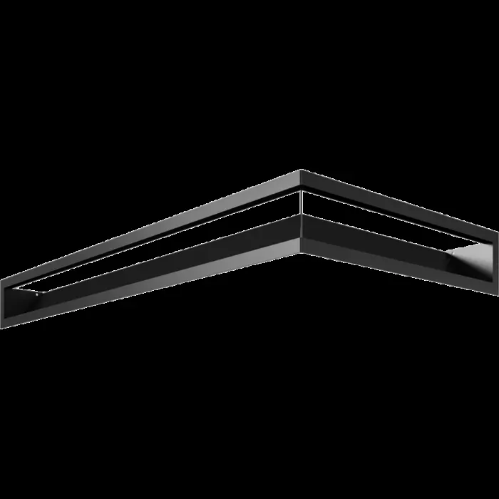 Kratki Камінна решітка Kratki LUFT SF кутовий лівий чорний 80x40x9