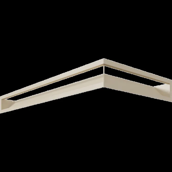 Kratki Камінна решітка Kratki LUFT SF кутовий лівий кремовий 80x40x9