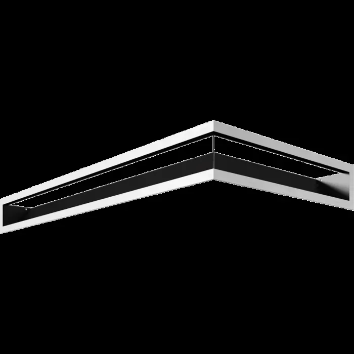 Kratki Камінна решітка Kratki LUFT SF кутовий лівий шліфований 80x40x9