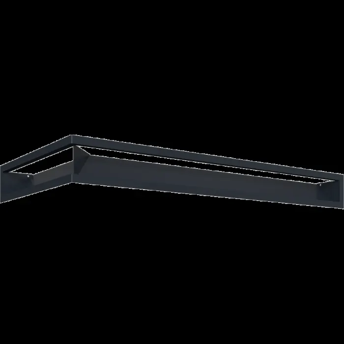 Kratki Камінна решітка Kratki LUFT SF кутовий правий графітовий 40x80x9