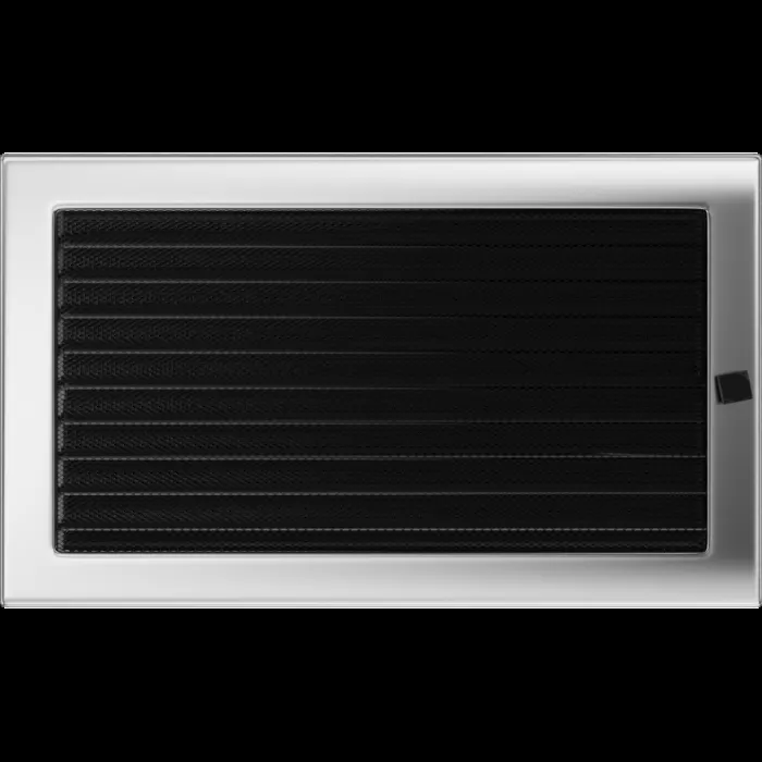 Kratki Камінна решітка Kratki нікель з жалюзями 22x37
