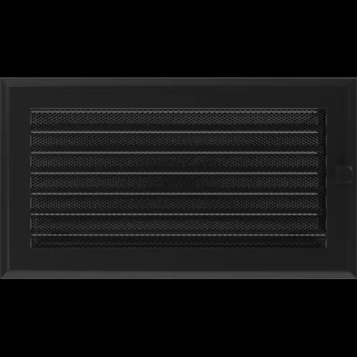 Kratki Камінна решітка Kratki Oskar чорна з жалюзями 17x30