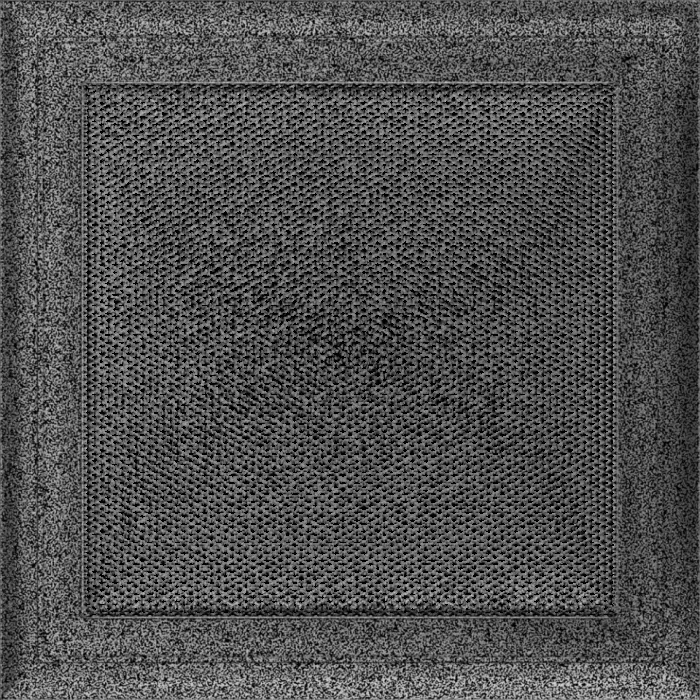 Kratki Камінна решітка Kratki Oskar чорно-срібна 22x22