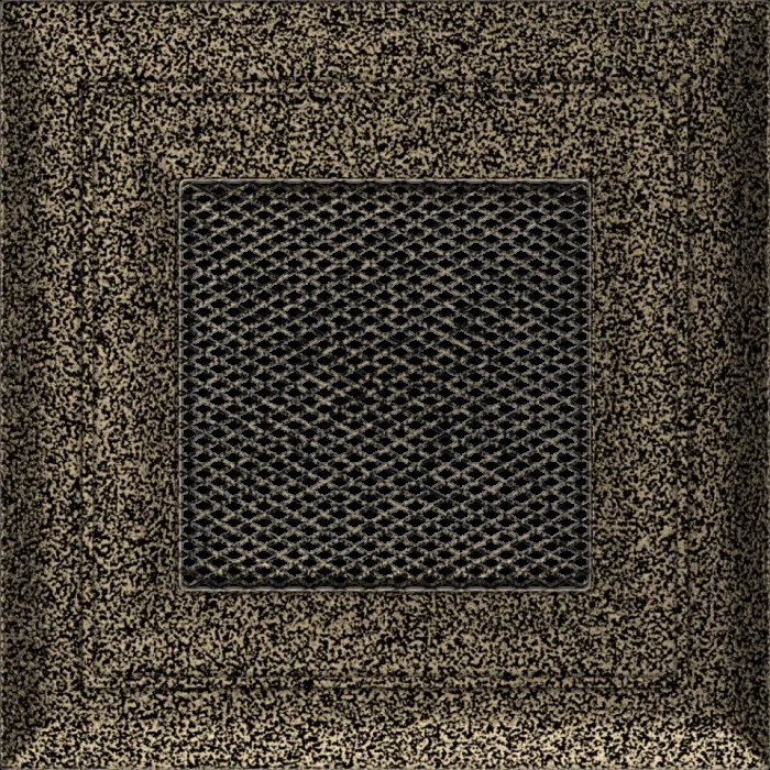 Kratki Камінна решітка Kratki Oskar чорно-золота 11x11