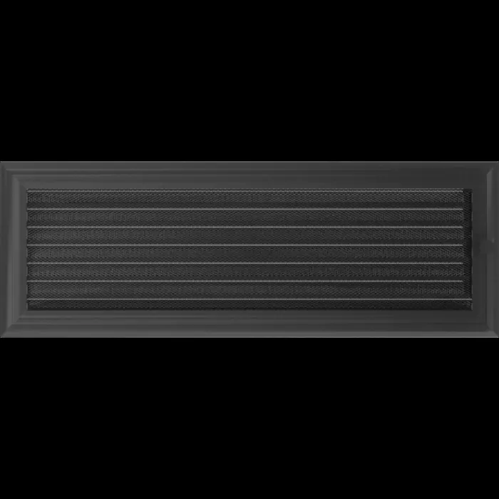 Kratki Камінна решітка Kratki Oskar графітова з жалюзями 17x49