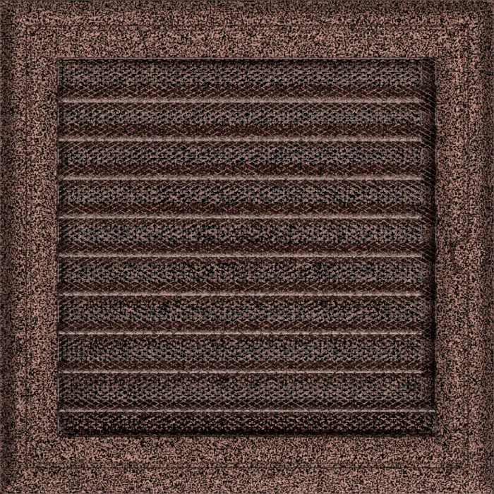 Kratki Камінна решітка Kratki Oskar мідна фарбована з жалюзями 22x22