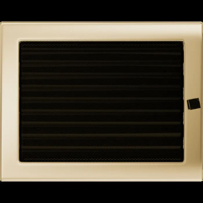 Kratki Камінна решітка Kratki позолочена з жалюзями 22x30 — фото 2