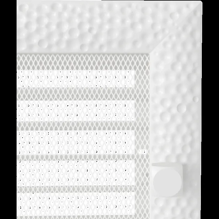 Kratki Камінна решітка Kratki Venus біла з жалюзями 22x37