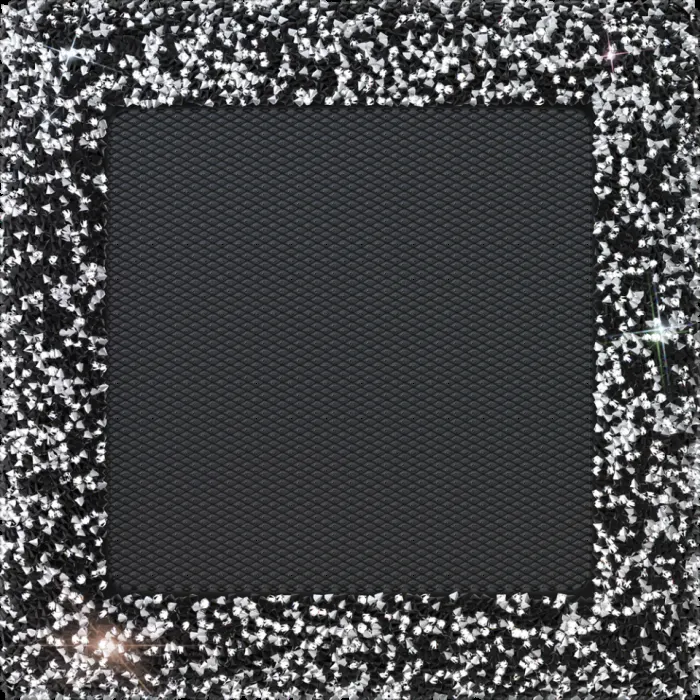 Kratki Камінна решітка Kratki Venus з кристалами Swarovski чорно-срібна 17x17