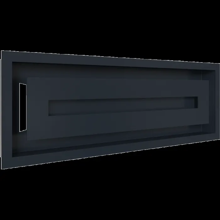 Kratki Камінна решітка Kratki WIND графітова 17x49